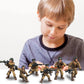 MEIEST 6 PCS Mini WWII Soldier Military Action Figures  Army Model Building Block Toys with Multiple Military  Accessories Party Favors Set for Kids (Soviet Army)