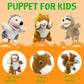 Okegztoa Hand Puppets,10'' Squirrel Hand Puppets For Kids,Hand Puppets For Toddlers 1-3 And Kids With Movable Mouth,Sloth Stuffe