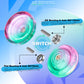 K2 Crystal Yoyo Professional Responsive Yoyo For Kids Beginners, Dual Purpose Yo-Yo With Unresponsive Yoyo Bearing For Adults + Extra 12 Yoyo Strings + Yo Yo Case + Bearing Kit(Green Pink Gradient)