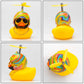 Wonuu Rubber Duck Car Decorations Cute Yellow Duck Car Dashboard Ornaments With Propeller