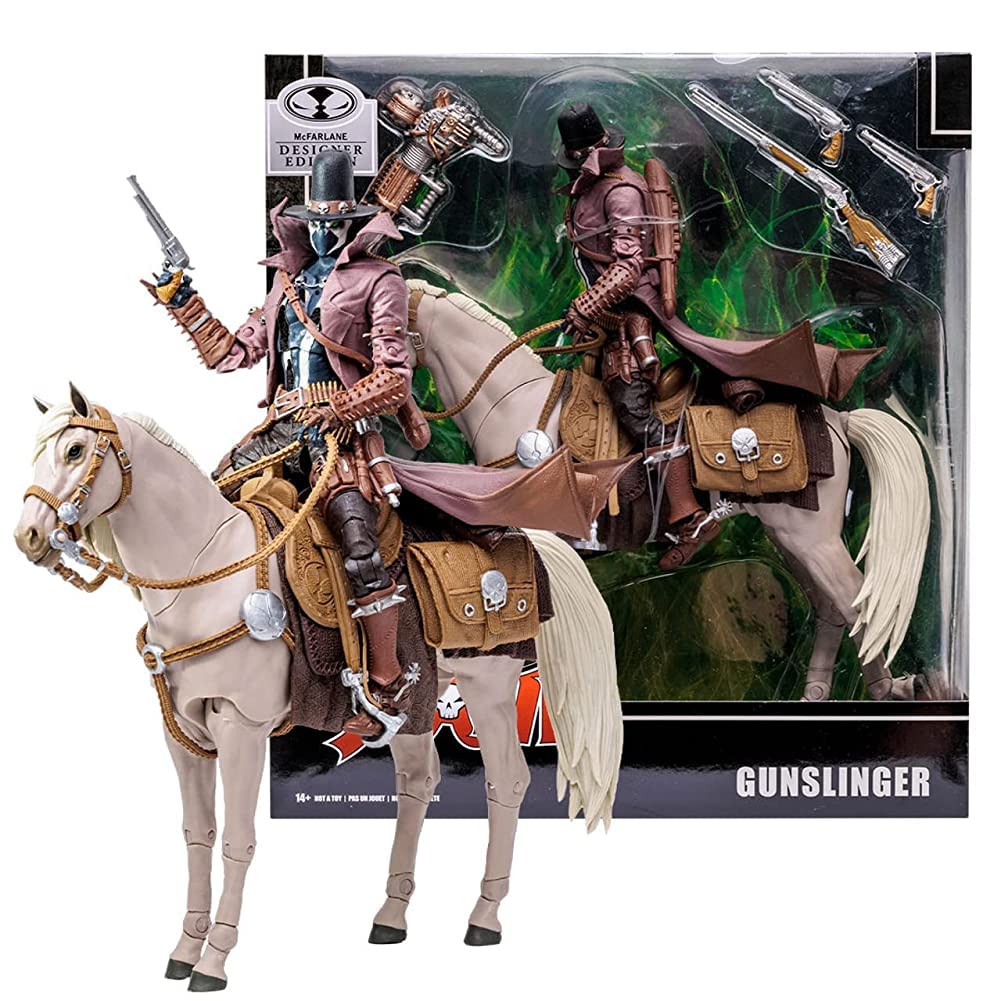 McFarlane Toys Spawn Gunslinger Action Figure 2-Pack with Horse, 7 Inch, Exclusive Model 787926901573