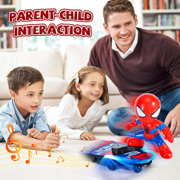 Dancing Kids Toys For Boys 4-6 Years Old, Spin Robot Toys For Boys With Colorful Flashing Lights & Music, Interactive Toddler Ki
