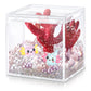 Hydren Axolotl Diy Tank Axolotl Craft Mini Axolotl Figures Axolotl Beads Axolotl Gift Set Axolotl Charms(Coral,Rose Red)