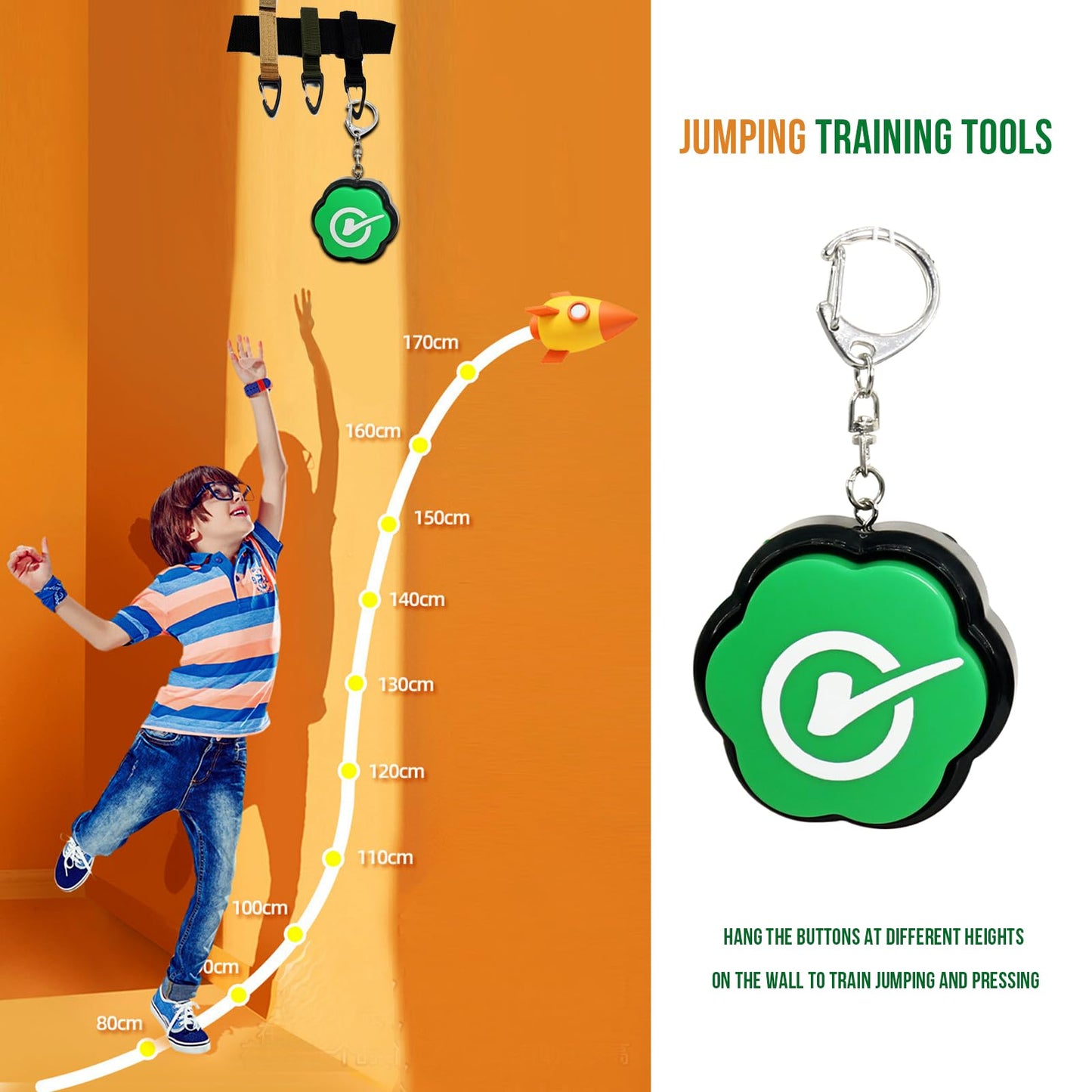 Portable Keychain 2 X Wrong Buzzer Buttons With Sound, Answer Buzzers Set Of 2, Buzzers For Game Show, Wrong Buttons For Communi