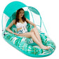 Jasonwell Pool Floats with Canopy - Inflatable Pool Float Adult Lounger Floaties Raft Floating Chair for Swimming Pool Lake Wate