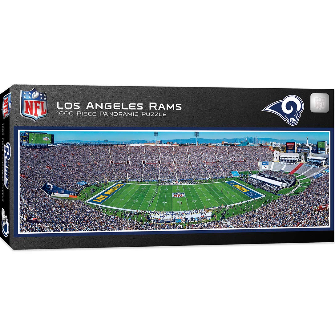 MasterPieces 1000 Piece Sports Jigsaw Puzzle - NFL Los Angeles Rams Center View Panoramic - 13x39