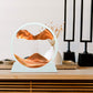 Winthfure Moving Sand Art Picture 3D Deep Sea Sandscape In Round Glass Flowing Sand Frame, Children'S Large Desktop Art Toys, Ho