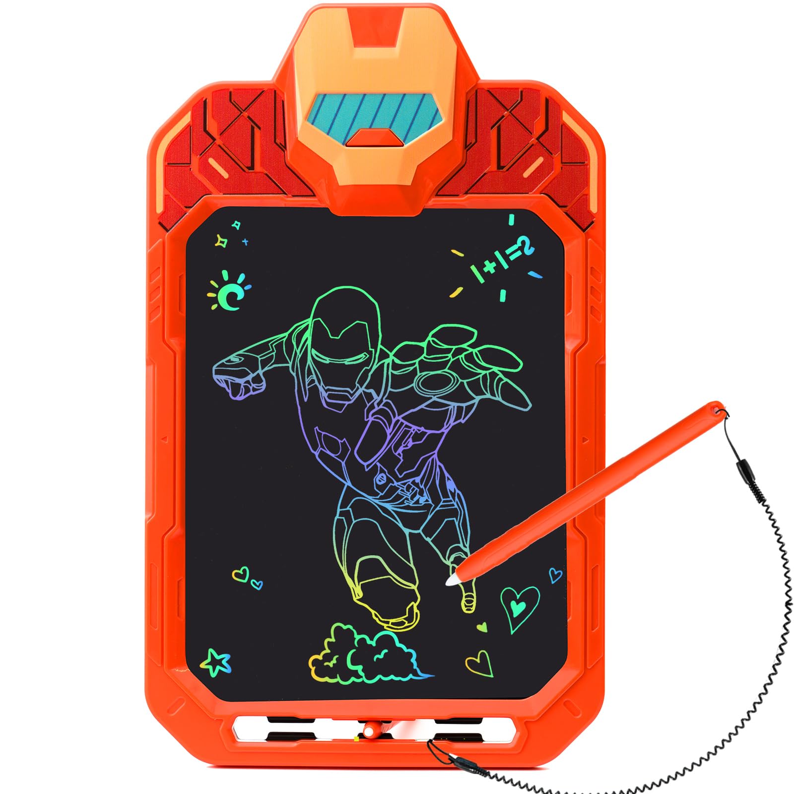 CHAFEGY 10 Inch LCD Writing Tablet for Kids, Mech Warrior Design Drawing Tablet, Doodle Board Pad for Learning, Toy Gift for Boy