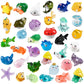 DIYDEC 36pcs Mini Ocean Resin Animals Tiny Sea Animals Figurines Marine Miniature Plastic Animals Aquarium Ornaments Decorations