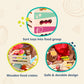 B. toys- Little Foodie Groups- Pretend Play Wooden Play Food - Food Group Crates - 24 Play Kitchen Accessories - Educational Toy