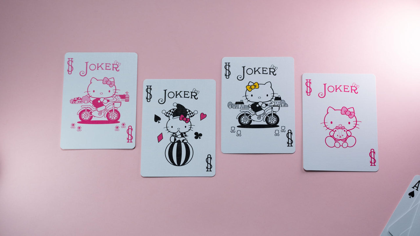 Bicycle Hello Kitty Playing Cards, Black & Pink, 1 Deck