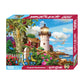 Springbok'S Coastal Illumination 500 Piece Jigsaw Puzzle For Adults Features An Idealic Costal Retreat - Made In The Usa