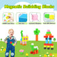 Hiwawind Magnetic Blocks - Large Plastic Building Toys for Toddlers 3-5, STEM Learning & Color Recognition, Sensory Gifts for Kids