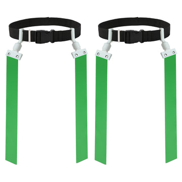 Gameday 2 Player Pop Flag Football Set-Complete W/Flags & Belts (Green)