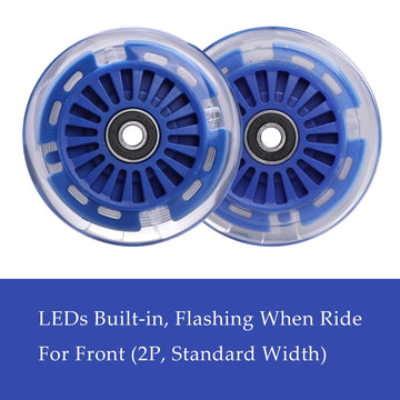 Wiggle Car Polyurethane Replacement Wheels Set Upgrade For Ride-On Toys (Dark Blue)