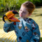 Gemini&Genius Toucan Hand Puppet For Kids Swimming Pool Beach Bathing Toys Soft Rubber Realistic Birds Puppets Action Figure Wil