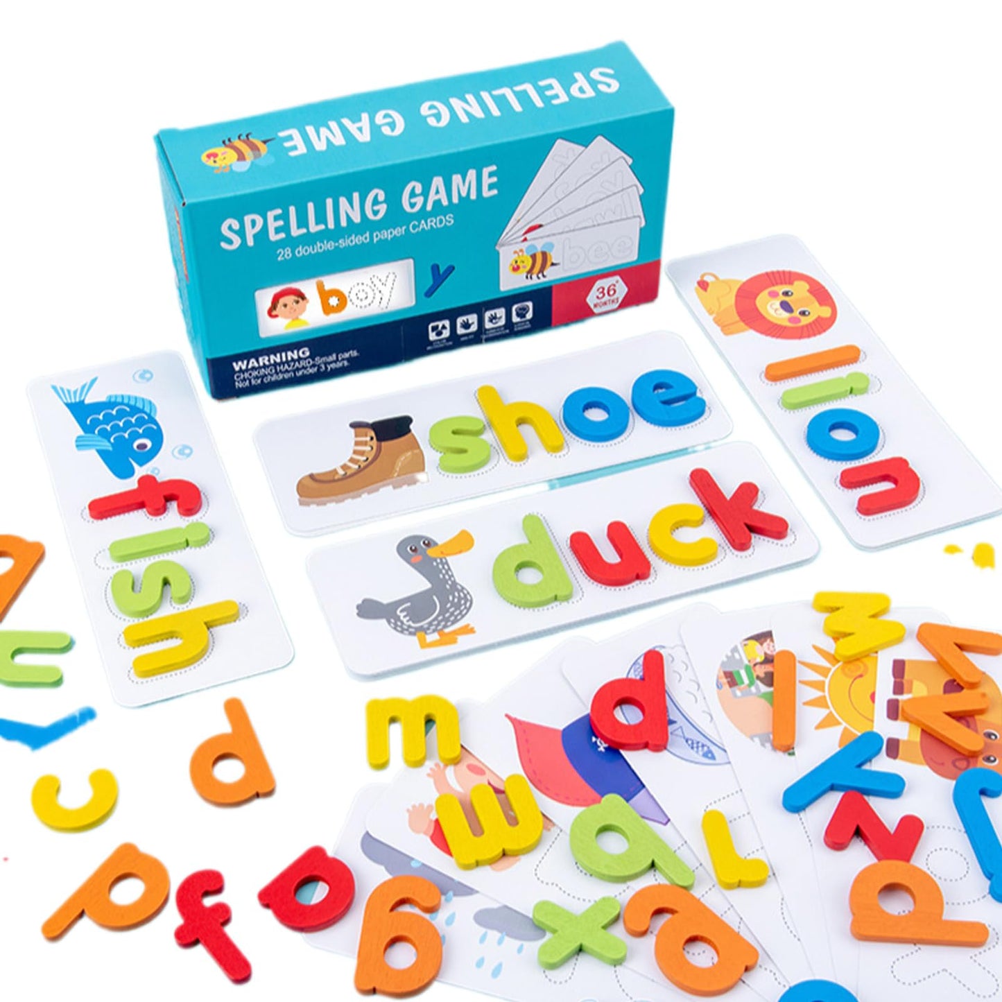 Alphabet Puzzle Toy Learning Educational Toys Spell Letter Matching Game for Preschool Toddlers Kids, Christmas Birthday Gifts