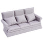 Tukaneeko 1:12 Dollhouse Couch With Three Pillows Mini Dollhouse Furniture Decoration Miniature Sofa For Doll House Living Room