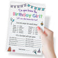 Printed Party Kids Birthday Game - Who Knows Her Best, Set of 25 Notebooks, 7"x5", Colorful Paper, NOBK-KNOW