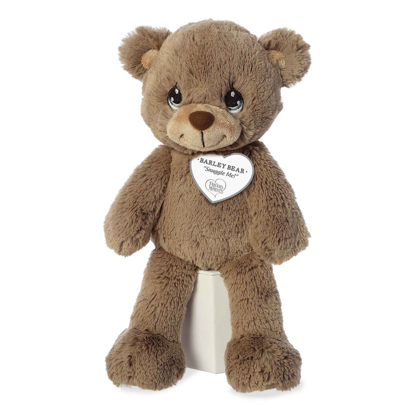 Aurora Inspirational Precious Moments Barley Bear Stuffed Animal - Cherished Memories - Enduring Comfort - Brown 8.5 Inches