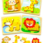 Benresive Wooden Toddler Puzzles Ages 1-3, Montessori Toys For 1 2 3 Year Old Boys Girls, 4 Pack Animal Toddler Toys Gifts For 1 2 3 Year Old Boys Girls, Learning Educational Preschool Puzzles