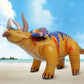 HOHQB 43L Inflatable Dinosaur Toys Jurassic Birthday Party Supplies, Blow up Dinosaur Balloons Party Decorations for Kids Age 3-