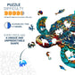 Jigfoxy Wooden Puzzles For Adults, Sea Turtle Wooden Jigsaw Puzzles For Adults Kids, Unique Animal Shape Wood Cut Puzzles, Christmas Thanksgiving Gifts For Friend Turtle Lover (L-14.9*12.6In-301Pcs)