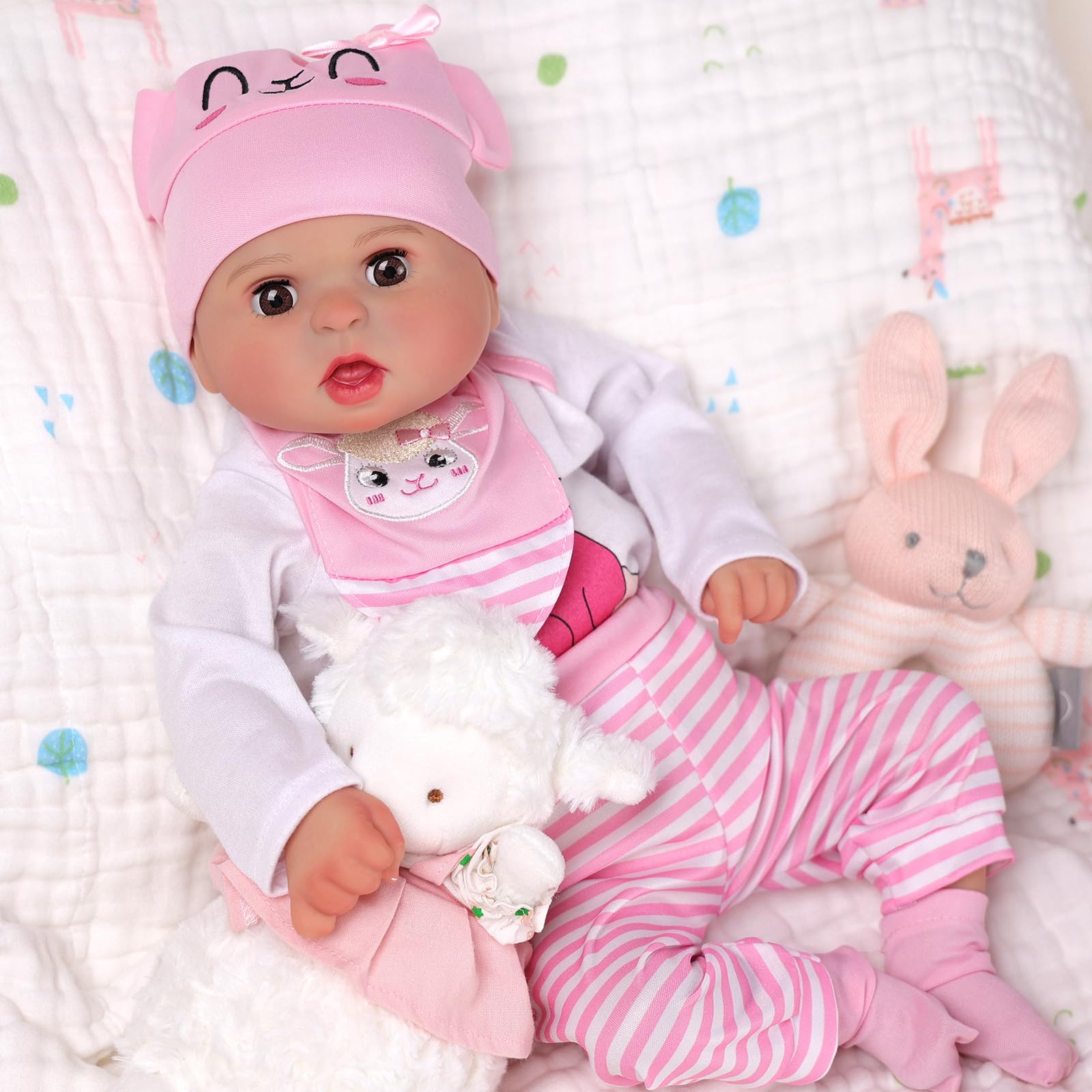 Babeside Realistic Baby Doll Eyes Open & Close - Bailyn, 20 Inch Reborn Baby Dolls With Toy Accessories Gift Set For Boys Girls Kids Age 3+