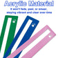 QANIUOS Mahjong Line Finder, 2 Pack Mahjong Rules Reader, Acrylic Card Rules Helper for Mahjong Players Accessories and Gifts(Pi