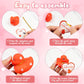 Kockuu 20Pcs Rubber Ducks With Cards Gift Valentines Day Party Favors Small 2.36    Assorted Pink Red White Squeaky Duckies In B