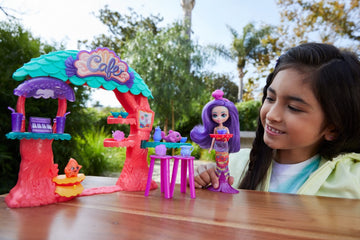 Enchantimals Sea Cave Café Playset With Martina Mermaid Small Doll, 2 Animal Friend Figures & 15 Accessories, Ocean Kingdom Toy Collection