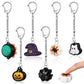 Honoson 6 Pcs Halloween Clickers Fidget Cute Fidget Keychains 3D Printed Halloween Goodie Bags Stuffers Party Favors Gifts with 