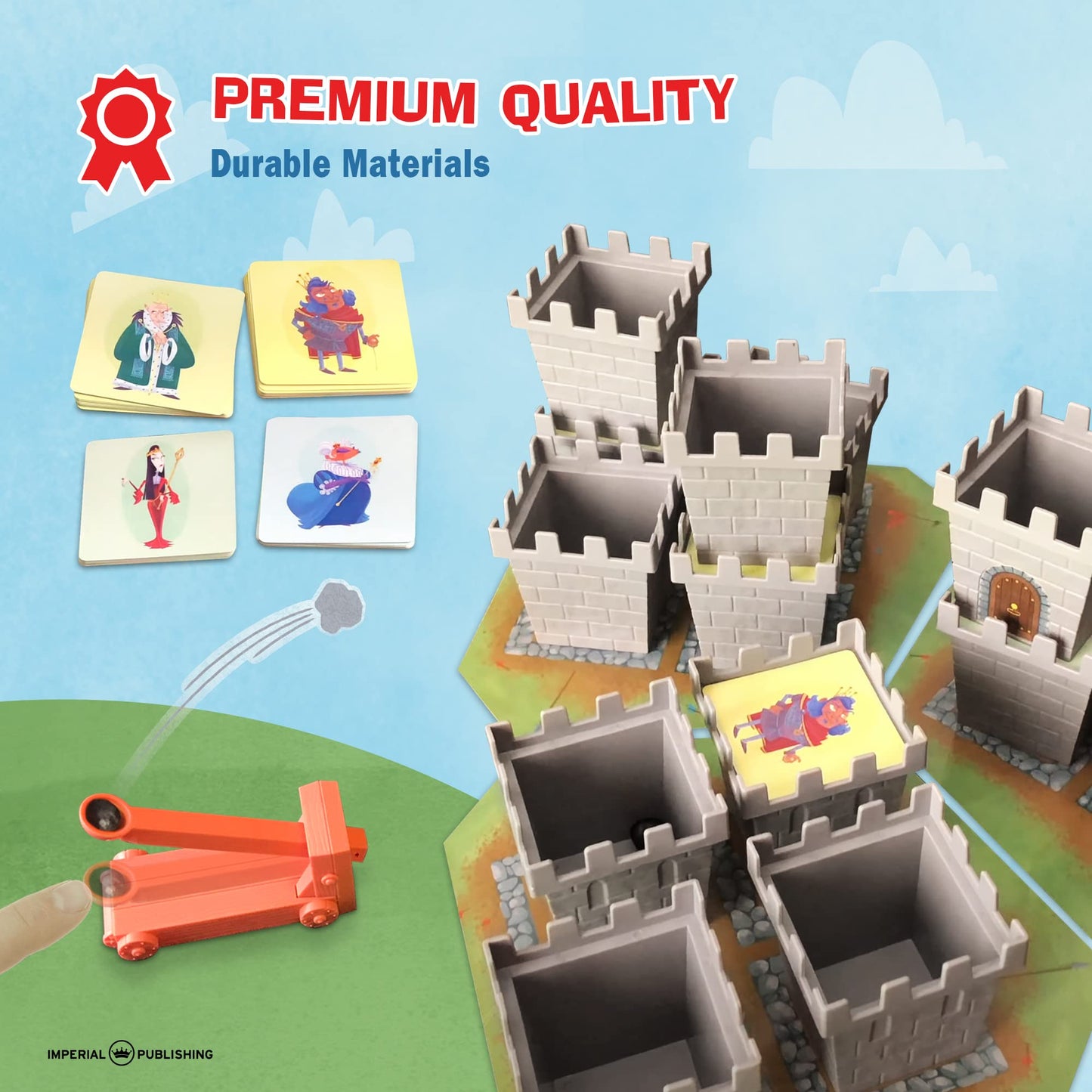 Catapult Castle 1-4 Player Medieval Dexterity Game