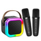 Kinglucky [All In One] Karaoke Machine With Bluetooth Speaker & 2 Wireless Microphones [Loud Sound & Dynamic Led Lights] Christm