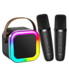 Kinglucky [All In One] Karaoke Machine With Bluetooth Speaker & 2 Wireless Microphones [Loud Sound & Dynamic Led Lights] Christm