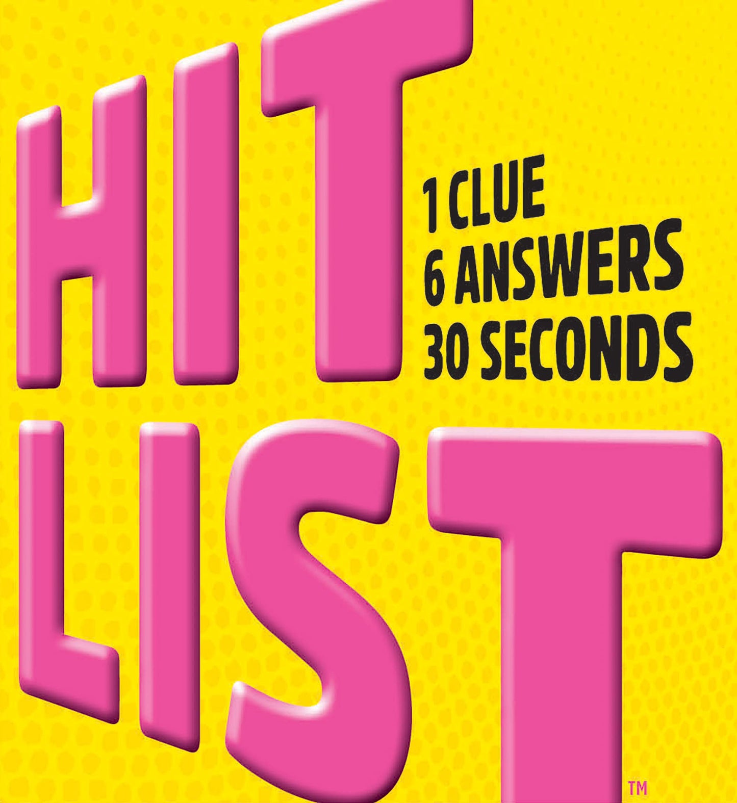 Gamewright - Hit List - 1 Clue, 6 Answers, 30 Seconds, Yellow