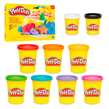 Play-Doh 9 Pack Favorite Color Set, Assorted Colors, 2 & 4 Ounce Modeling Compound Cans, Kids Arts & Crafts, Preschool Toys For 2 Year Old Girls & Boys & Up (Amazon Exclusive)