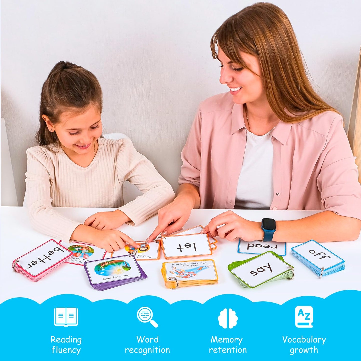 250 Sight Words Flash Cards For Kindergarten With Pictures, Dolch Sight Words Pre-K For Toddlers 3 4 5 6 7 8 Years, High Frequency Words Reading Cards For Kids Ages 4-8, Preschool - Simply Magic