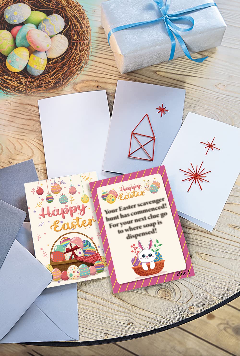 Indoor Easter Scavenger Hunt Cards with Envelopes, Easter Egg Hunt, Indoor Scavenger Hunt Games, Easter Bunny, Easter Party Acti