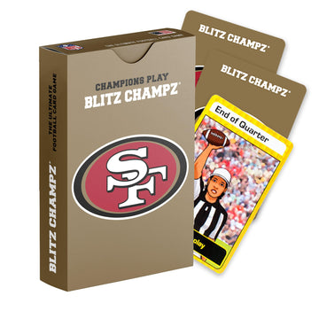 Blitz Champz San Francisco 49ers - Official NFL Playing Cards & San Francisco 49ers Gifts for Men & Women, Fun Travel Card Games