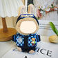 QIUTIMIY Clothes for Doll 17cm Doll Clothes 4-Piece-Blue-Set Doll Clothes enhanced Doll Outfit with Accessories-Headband+Jacket+Sweatshirt+Sweatpants(NO Doll Included)