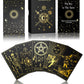 Wjpc Gold Foil Tarot Cards With Guide Book Set&Gift Box For Beginner& Expert. Original Designtarot Decks, Tarot Cards Decks