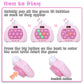 HLXY Quick Push Pop Game Fidget Toy - Upgraded Light Up, 12 Modes, Medium Size, Pink, ABS Material, Ideal for Kids 3-12, Great Gift