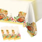 3PCS Fall Tablecloths, Thanksgiving Autumn Harvest Orange Pumpkin Flower Turkey Table Cover for Home Kitchen Party Picnic Thanks