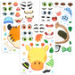 Joyin 36Pcs 9'X6' Make A Face Stickers For Kids, Make Your Own Safari Animal Stickers, Jungle Party Favors Kids Crafts, Goodie Bags Stuffers, Classroom Rewards