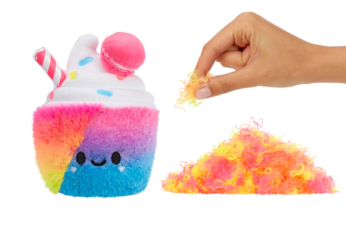 Fluffie Stuffiez Shake Small Collectible Feature Plush, Surprise Reveal Unboxing With Huggable Asmr Fidget Diy Fur Pulling, Ultra Soft Fluff