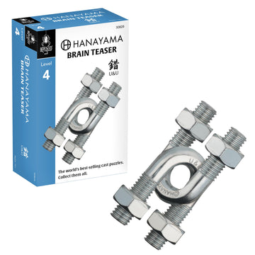 Bepuzzled |U&U Hanayama Metal Brainteaser Puzzle Mensa Rated Level 4, For Ages 12 And Up