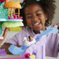 Polly Pocket Doll House With 2 Micro Dolls, Toy Car, Doll Furniture & 4 Pets, Expandable Pet Adventure House