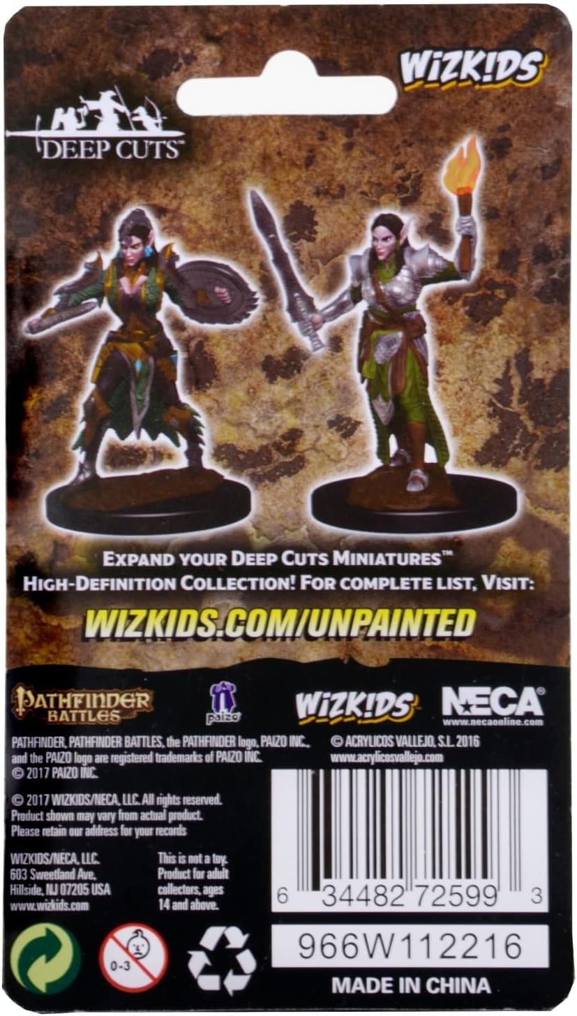 Neca Deep Cuts Unpainted Miniatures: Elf Female Fighter