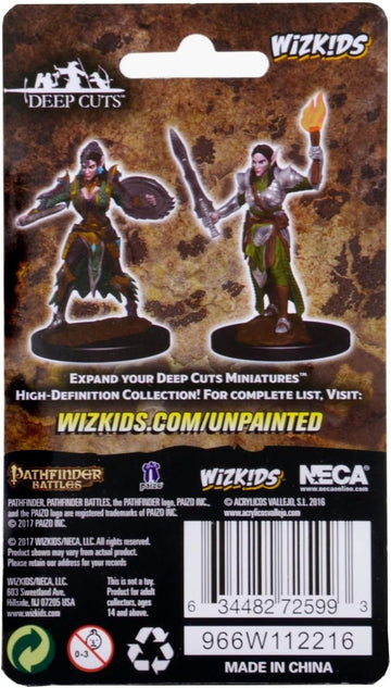 Neca Deep Cuts Unpainted Miniatures: Elf Female Fighter